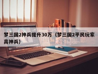 梦三国2神兵提升30万（梦三国2平民玩家高神兵）