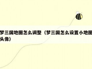 梦三国地图怎么调整（梦三国怎么设置小地图头像）
