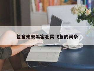 包含未来黑客北冥飞鱼的词条