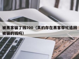 被黑客骗了钱700（真的存在黑客帮忙追回被骗的钱吗）