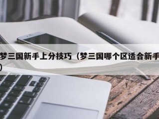 梦三国新手上分技巧（梦三国哪个区适合新手）