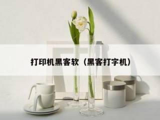 打印机黑客软（黑客打字机）